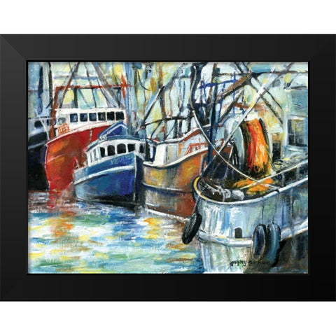 Fleet Motif I Black Modern Wood Framed Art Print by Gorham, Gregory