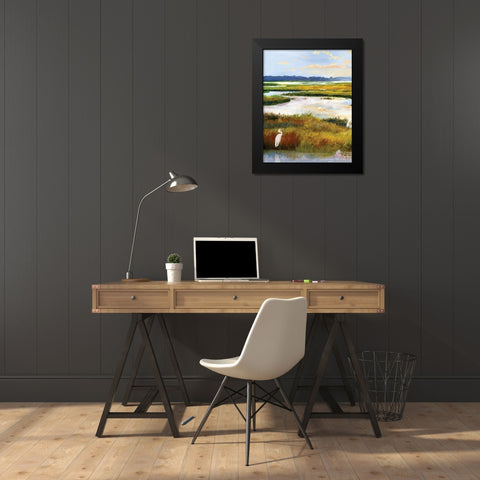 Salt Marsh Sanctuary I Black Modern Wood Framed Art Print by Gorham, Gregory