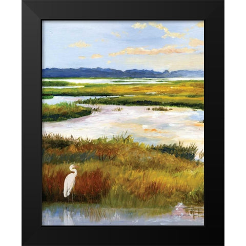 Salt Marsh Sanctuary I Black Modern Wood Framed Art Print by Gorham, Gregory