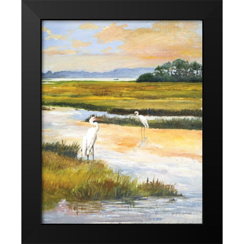 Salt Marsh Sanctuary II Black Modern Wood Framed Art Print by Gorham, Gregory