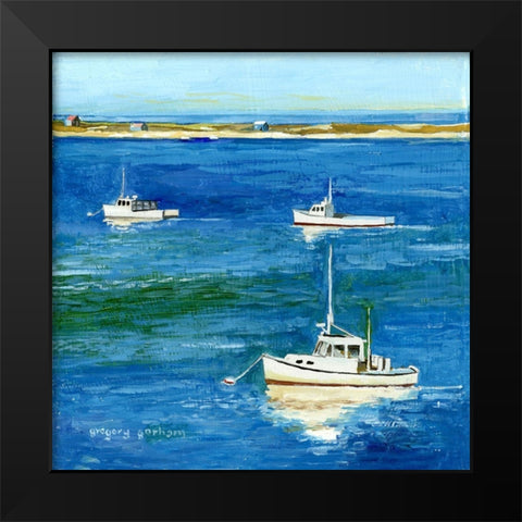Summer Trio Black Modern Wood Framed Art Print by Gorham, Gregory