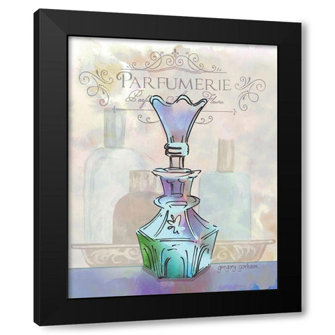 French Perfume Motif I Black Modern Wood Framed Art Print by Gorham, Gregory