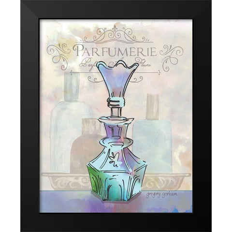 French Perfume Motif I Black Modern Wood Framed Art Print by Gorham, Gregory