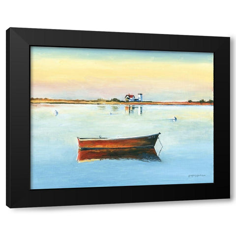 Reflections Black Modern Wood Framed Art Print by Gorham, Gregory