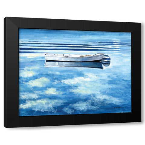 Skiff Black Modern Wood Framed Art Print with Double Matting by Gorham, Gregory