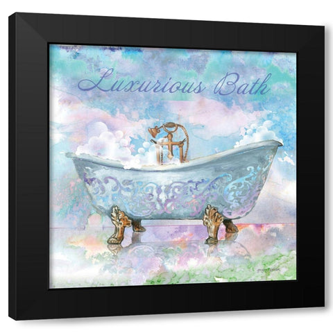 Luxury Bath Motif I Black Modern Wood Framed Art Print with Double Matting by Gorham, Gregory