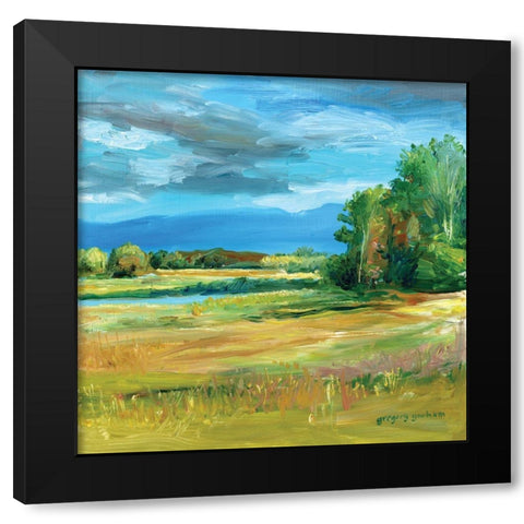 Along The Kootenai Black Modern Wood Framed Art Print by Gorham, Gregory