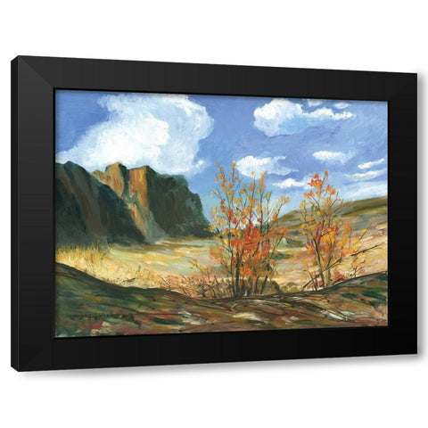Eastern Columbian River Gorge Black Modern Wood Framed Art Print with Double Matting by Gorham, Gregory
