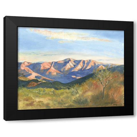 Mountain View 2 Black Modern Wood Framed Art Print with Double Matting by Gorham, Gregory