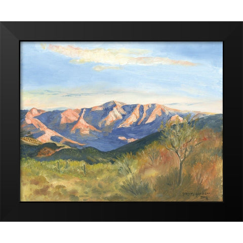 Mountain View 2 Black Modern Wood Framed Art Print by Gorham, Gregory