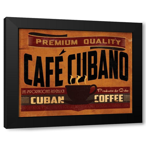 Cuban Coffee Black Modern Wood Framed Art Print by Giacopelli, Jason