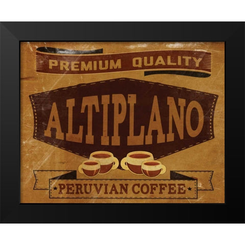 Peruvian Coffee Black Modern Wood Framed Art Print by Giacopelli, Jason