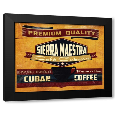Sierra Maestra Black Modern Wood Framed Art Print by Giacopelli, Jason