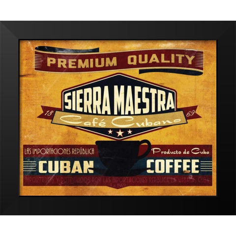 Sierra Maestra Black Modern Wood Framed Art Print by Giacopelli, Jason