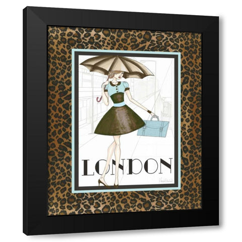 City Girl I Black Modern Wood Framed Art Print with Double Matting by Guinn, Katie