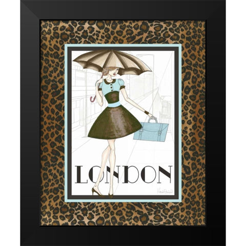 City Girl I Black Modern Wood Framed Art Print by Guinn, Katie