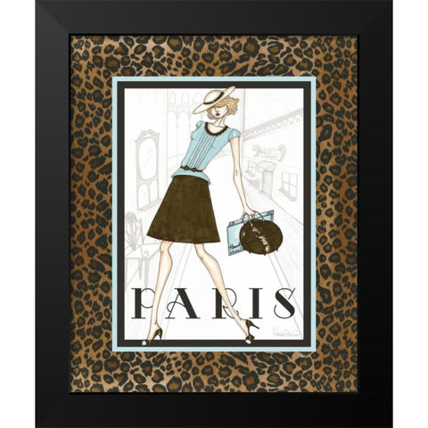 City Girl II Black Modern Wood Framed Art Print by Guinn, Katie