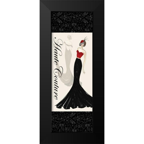 Haute Couture I Black Modern Wood Framed Art Print by Guinn, Katie