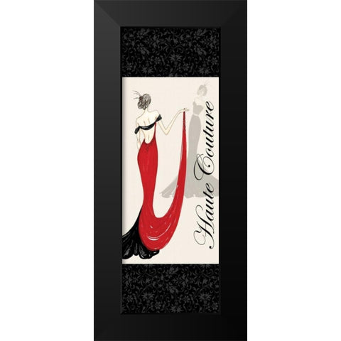 Haute Couture II Black Modern Wood Framed Art Print by Guinn, Katie