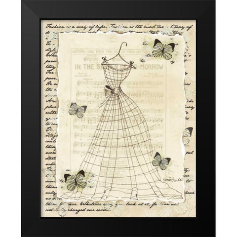 Wire Dress II Black Modern Wood Framed Art Print by Guinn, Katie