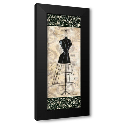 Dress Form Panel I Black Modern Wood Framed Art Print by Guinn, Katie