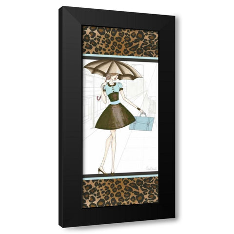 City Girl III Black Modern Wood Framed Art Print with Double Matting by Guinn, Katie