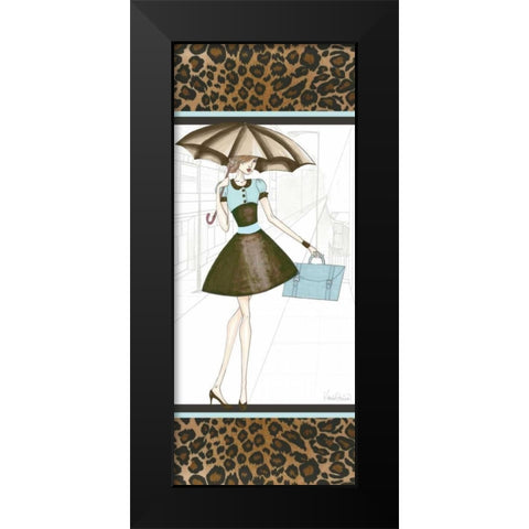 City Girl III Black Modern Wood Framed Art Print by Guinn, Katie