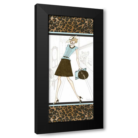 City Girl IV Black Modern Wood Framed Art Print with Double Matting by Guinn, Katie