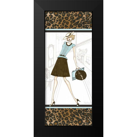 City Girl IV Black Modern Wood Framed Art Print by Guinn, Katie