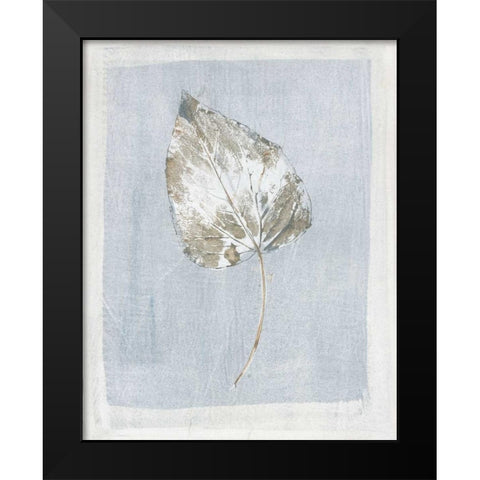 Winter Leaf II Black Modern Wood Framed Art Print by Hargittai, Paul