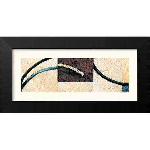 Line and Verse #II6 Black Modern Wood Framed Art Print by Holland, Cynthia