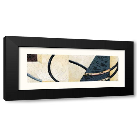 Line and Verse #II9 Black Modern Wood Framed Art Print by Holland, Cynthia