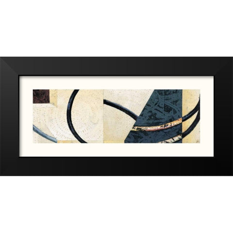 Line and Verse #II9 Black Modern Wood Framed Art Print by Holland, Cynthia