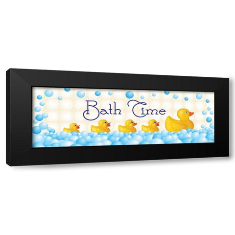 Bath Time Black Modern Wood Framed Art Print with Double Matting by Harbick, N