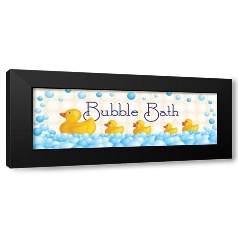Bubble Bath Black Modern Wood Framed Art Print with Double Matting by Harbick, N