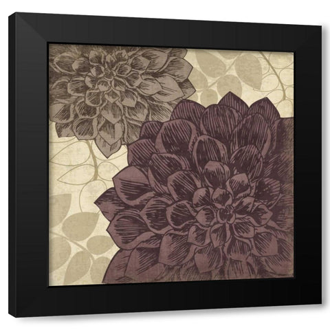Dahlia I Black Modern Wood Framed Art Print by Harbick, N
