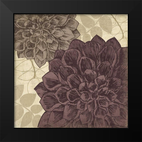 Dahlia I Black Modern Wood Framed Art Print by Harbick, N
