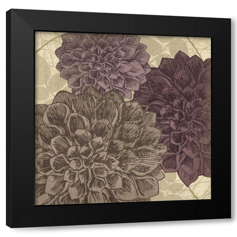 Dahlia II Black Modern Wood Framed Art Print by Harbick, N