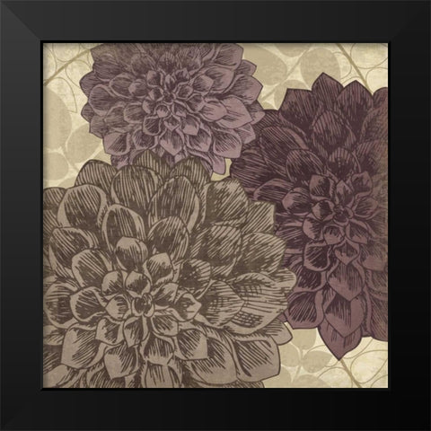 Dahlia II Black Modern Wood Framed Art Print by Harbick, N