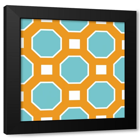 Graphic Pattern I Black Modern Wood Framed Art Print with Double Matting by Harbick, N