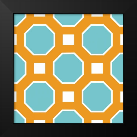Graphic Pattern I Black Modern Wood Framed Art Print by Harbick, N