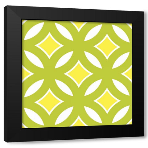 Graphic Pattern II Black Modern Wood Framed Art Print with Double Matting by Harbick, N