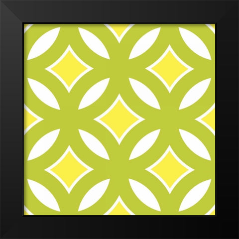 Graphic Pattern II Black Modern Wood Framed Art Print by Harbick, N