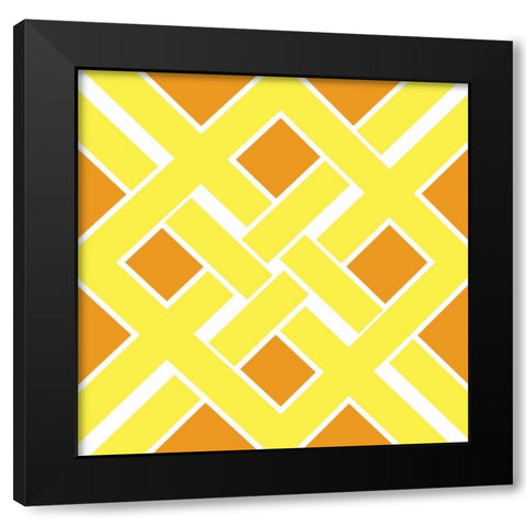 Graphic Pattern IV Black Modern Wood Framed Art Print with Double Matting by Harbick, N