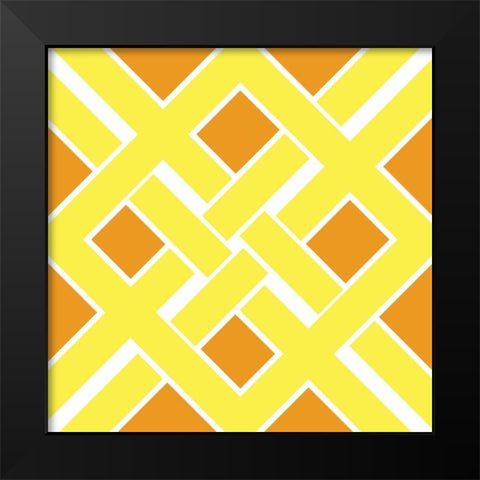 Graphic Pattern IV Black Modern Wood Framed Art Print by Harbick, N