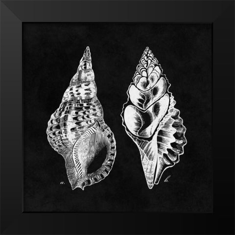 Elegant Negative I Black Modern Wood Framed Art Print by Harbick, N