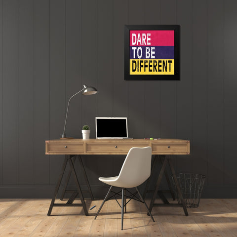 Dare to be Different II Black Modern Wood Framed Art Print by Harbick, N