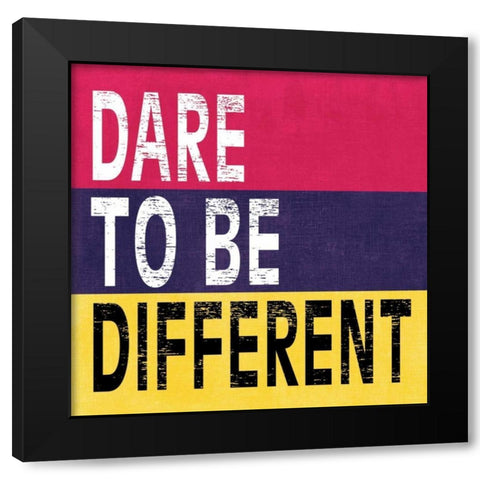 Dare to be Different II Black Modern Wood Framed Art Print with Double Matting by Harbick, N