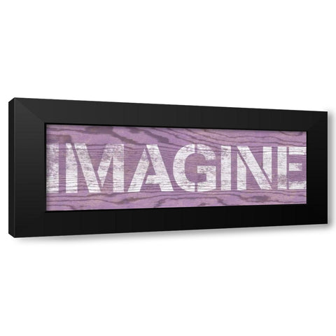 Purple Imagine Black Modern Wood Framed Art Print with Double Matting by Harbick, N