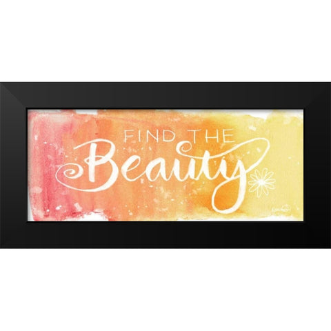 Find Beauty Black Modern Wood Framed Art Print by Harbick, N.